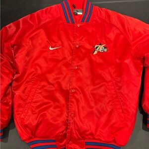 Vintage Philadelphia 76ERS Jacket Size Large